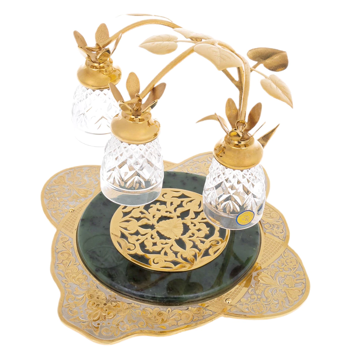 Vodka set "Bells" for 3 persons, Zlatoust