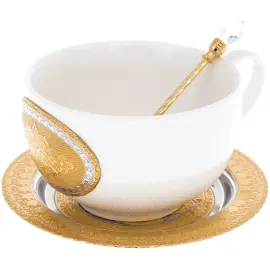Чайная пара из фарфора "Тудор" на 1 персону, Златоуст