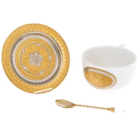 Чайная пара из фарфора "Тудор" на 1 персону, Златоуст