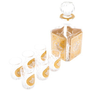 Vodka set "Monzel" for 6 persons, Zlatoust