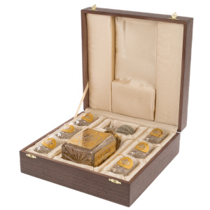 Vodka set "Monzel" for 6 persons, Zlatoust