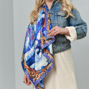Silk handkerchief "Arctic"