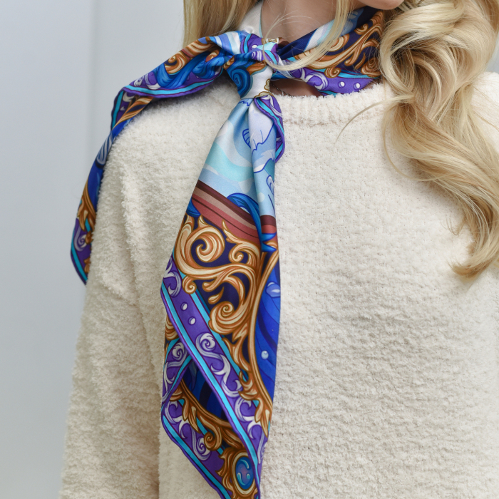 Silk handkerchief "Arctic"