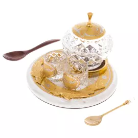 Икорница с рюмками "Богемия. Осётр" на 2 персоны, Златоуст