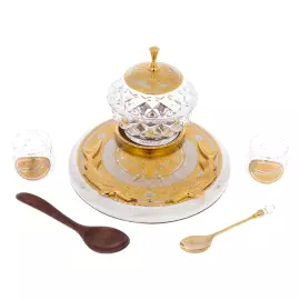 Икорница с рюмками "Богемия. Осётр" на 2 персоны, Златоуст