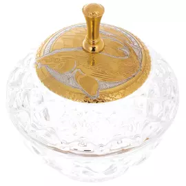 Икорница с рюмками "Богемия. Осётр" на 2 персоны, Златоуст