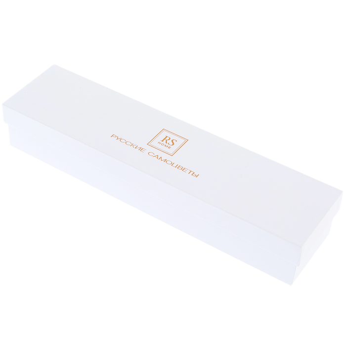 Silver teaspoon "Chocolate box" with gold plating, for 1 person