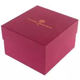 Подстаканник из серебра "Герб Москвы" с эмалью и позолотой