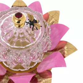 Медовница "Бутон" с красным фианитом, Златоуст