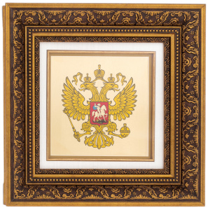 Картина на золоте "Герб России"