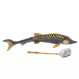 Caviar bowl "Sturgeon" Zlatoust