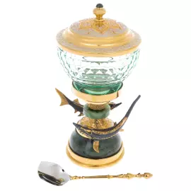 Икорница "Дары моря" на нефрите, Златоуст