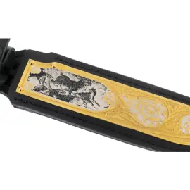 Нож сувенирный "Волк" из дамасской стали, Златоуст Нож сувенирный "Волк" из дамасской стали, Златоуст