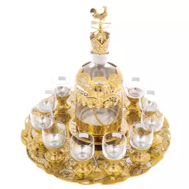 Набор для водки "Времена года" на 12 персон, Златоуст