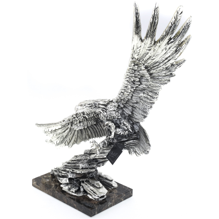 Скульптура "Серебряный орёл" посеребрение (Silver Eagle)