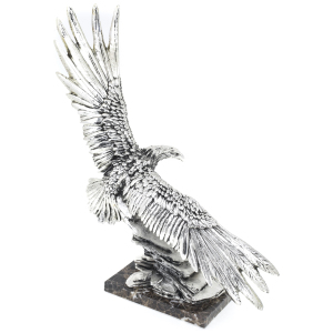 Скульптура "Серебряный орёл" посеребрение (Silver Eagle)