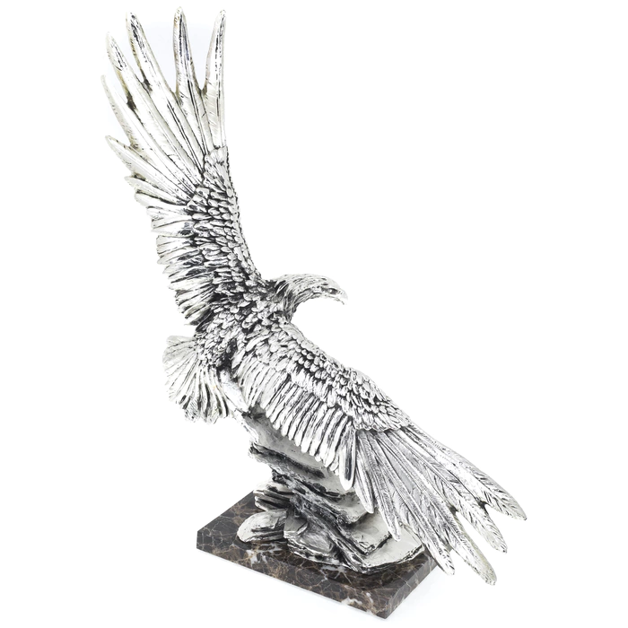 Sculpture "Silver Eagle" silvering (Silver Eagle)