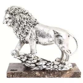 Скульптура "Лев" посеребрение