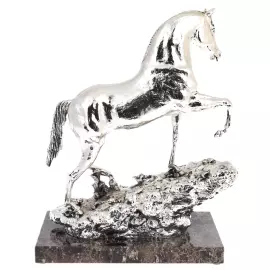 Скульптура "Арабский конь" посеребрение
