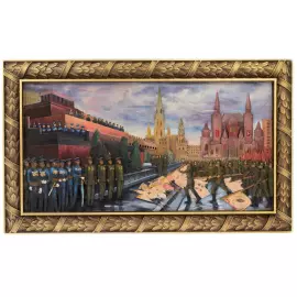 Панно резное из липы "День Победы"