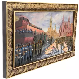 Панно резное из липы "День Победы"