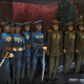 Панно резное из липы "День Победы"