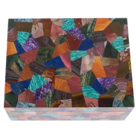 Шкатулка для украшений "Флорентийская мозаика" из ювелирных камней