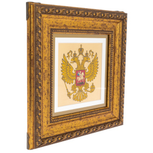 Painting on gold leaf "Double-headed Eagle"