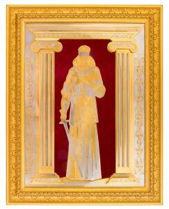 Corporate panel "Goddess of Justice" large, Zlatoust