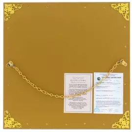 Painting on gold leaf "Double-headed Eagle" in color