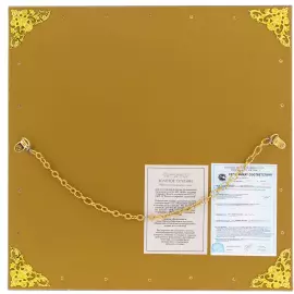 Картина на сусальном золоте "Двуглавый орёл" монохром