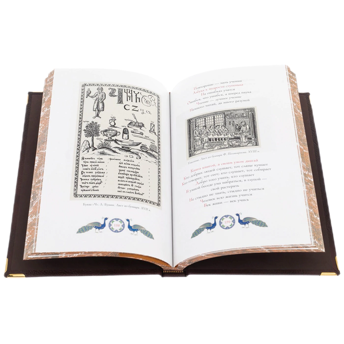 The leather-bound book "Folk wisdom. Collection of Russian proverbs" in a box