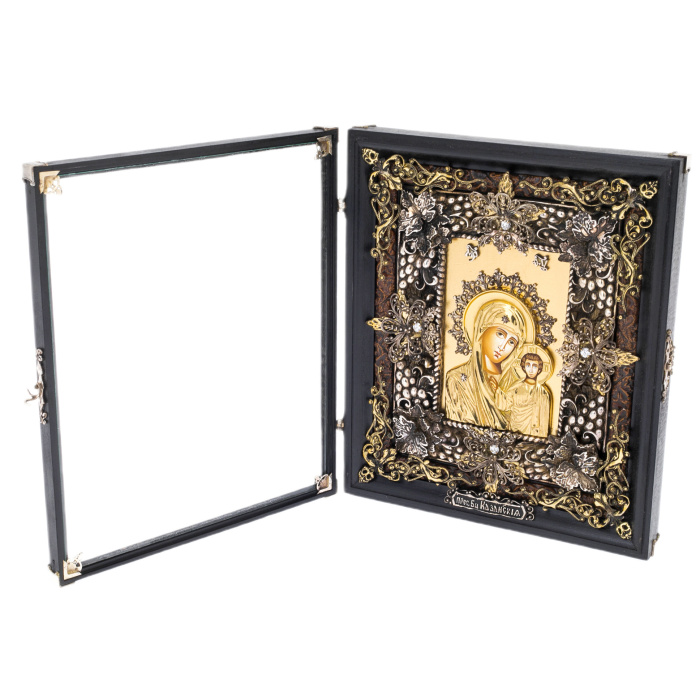 The icon with an artistic casting "Our Lady of Kazan" in the salary
