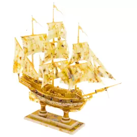 Souvenir made of amber "Sailing ship"
