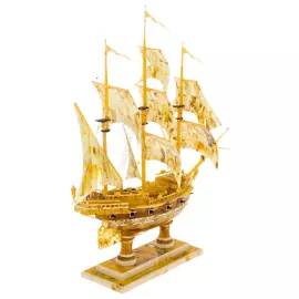 Souvenir made of amber "Sailing ship"