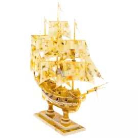 Souvenir made of amber "Sailing ship"