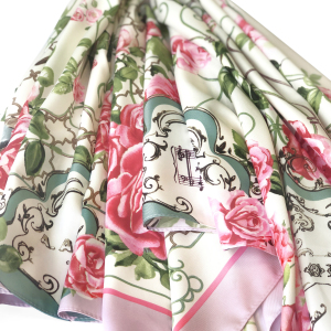 Women's handkerchief "Nightingale" with hand stitching
