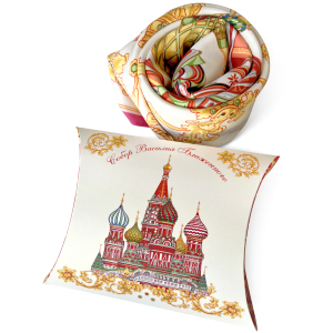 St. Basil's Cathedral gift set with handkerchief and notebook