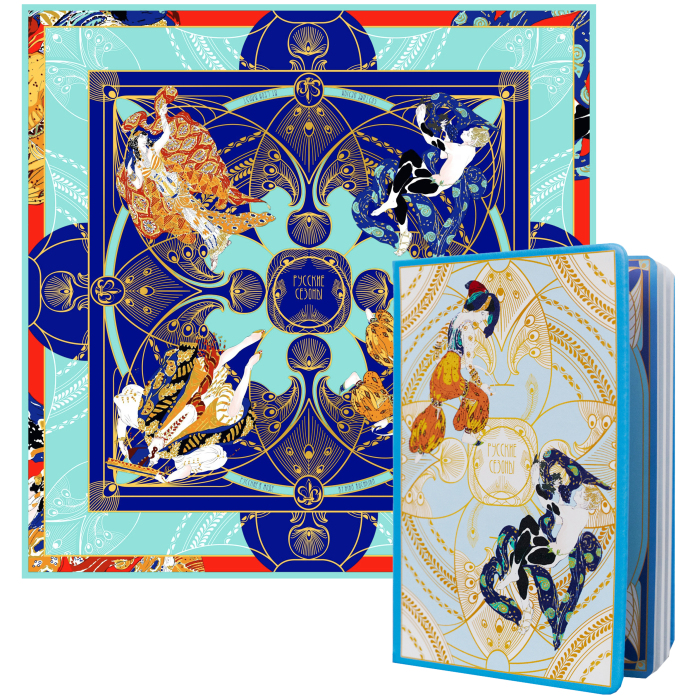 Gift set "Russian seasons. Leon Bakst" with a handkerchief and a notebook