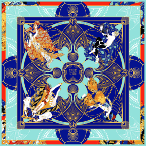 Gift set "Russian seasons. Leon Bakst" with a handkerchief and a notebook