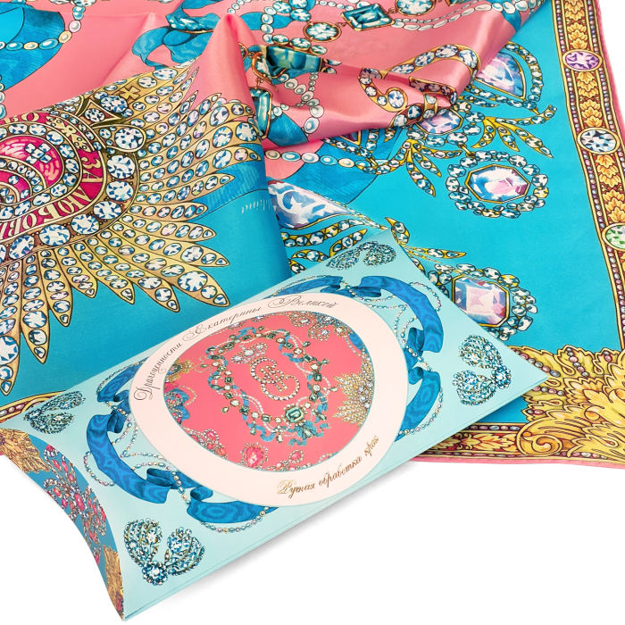 Catherine the Great Jewelry gift set with handkerchief and notebook