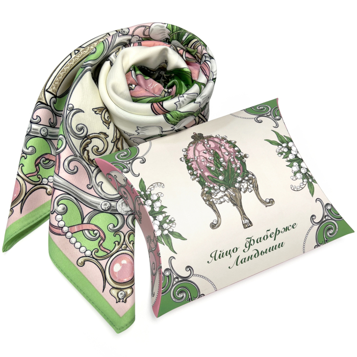 Faberge Lily of the Valley gift set with shawl and umbrella
