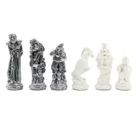 Шахматы подарочные с фигурами из мрамолита "Русские сказки"