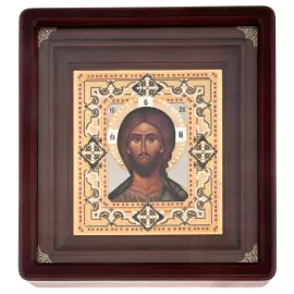 Икона с гравировкой "Господь Вседержитель" Златоуст