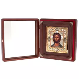 Икона с гравировкой "Господь Вседержитель" Златоуст