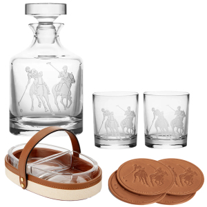 Garrett whiskey set with hazel and glass holders, for 2 persons