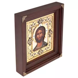 Икона с гравировкой "Господь Вседержитель" Златоуст