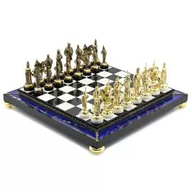 Шахматы подарочные из лазурита "Русь"