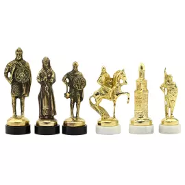 Шахматы подарочные из лазурита "Русь"