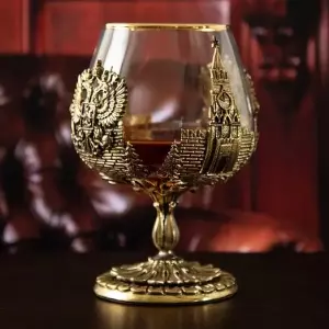 Бокал для коньяка "Россия" в подарочной коробке